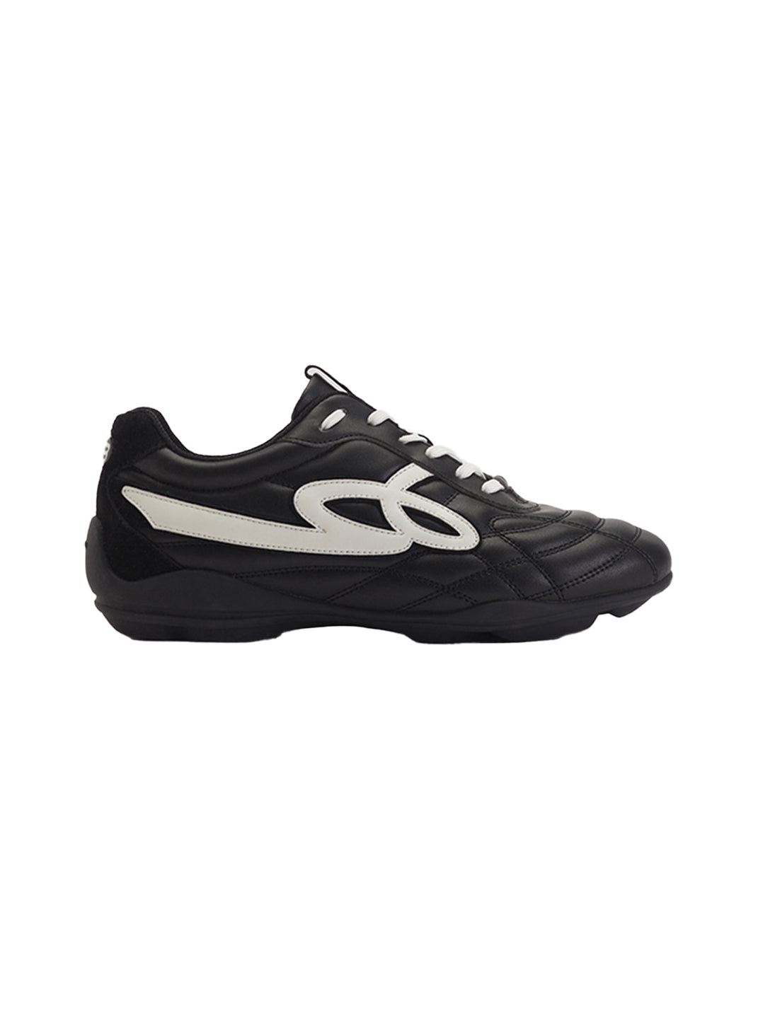 GOODBAI | Retro Leather Soccer Football Flat Trainer-Black - PSYLOS 1, GOODBAI | Retro Leather Soccer Football Flat Trainer-Black, Retro Trainers, GOODBAI, PSYLOS 1
